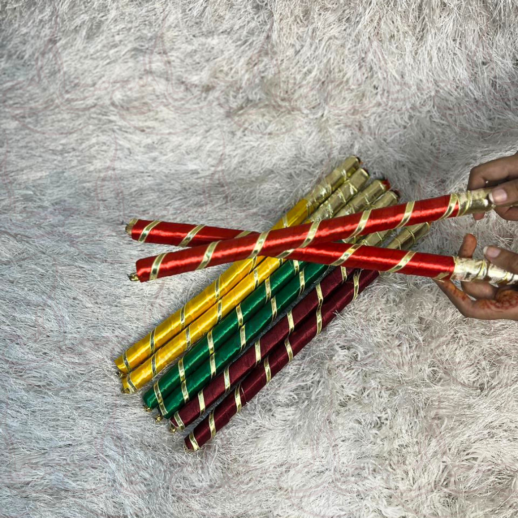 Silk Dandiyan pack of 12