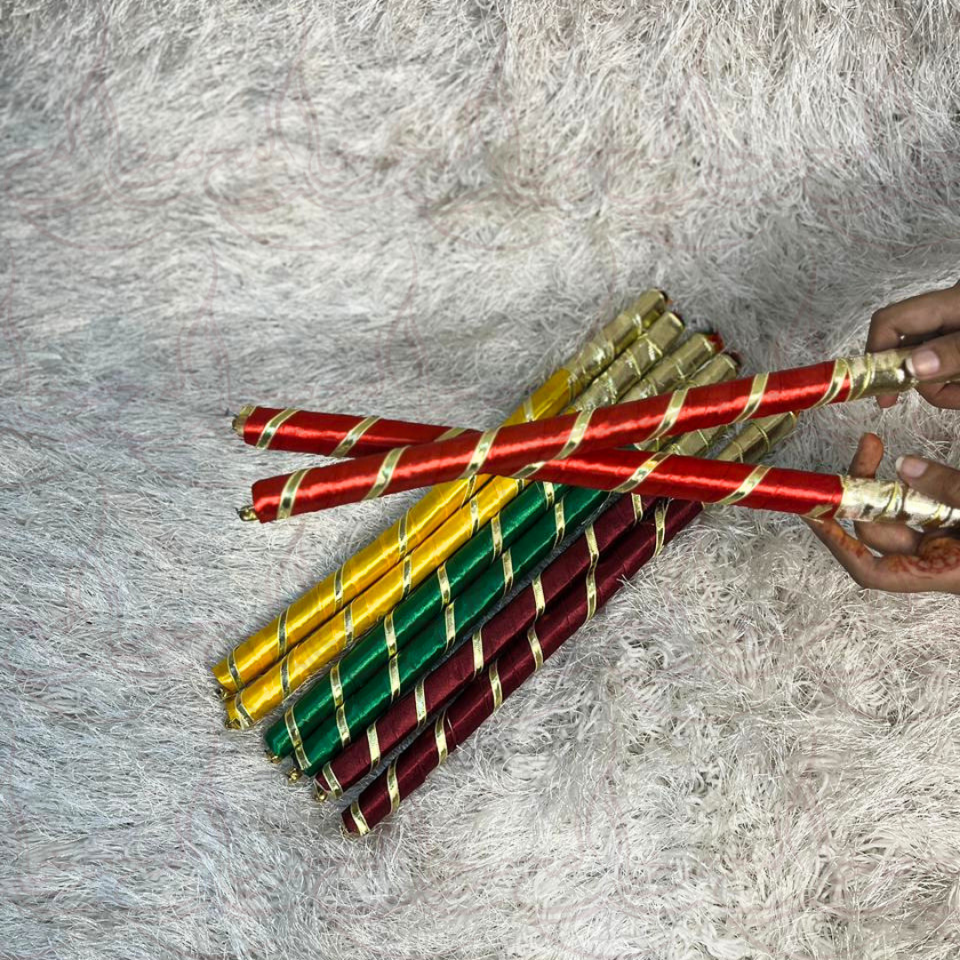 Silk Dandiyan pack of 12