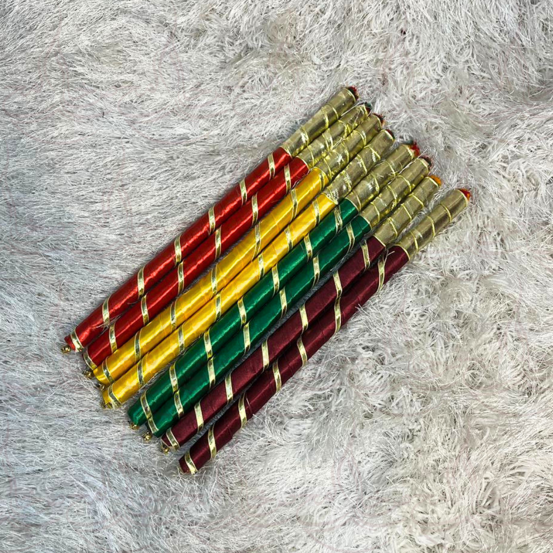 Silk Dandiyan pack of 12