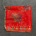 Hand Painted Red Duppatta